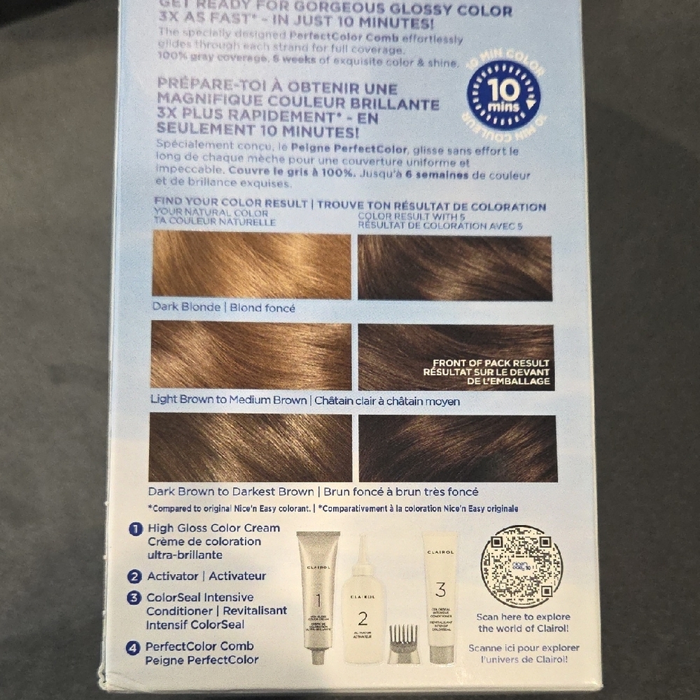 Clairol Nice'n Easy 10 in Medium Brown Hair Color - Picture 8 of 8